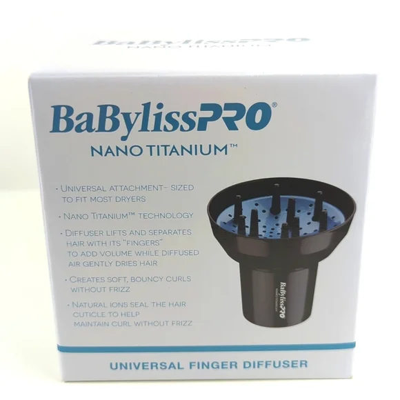 Babyliss Pro Nano Titanium Universal Finger Diffuser Attachment Fits Most  Dryers